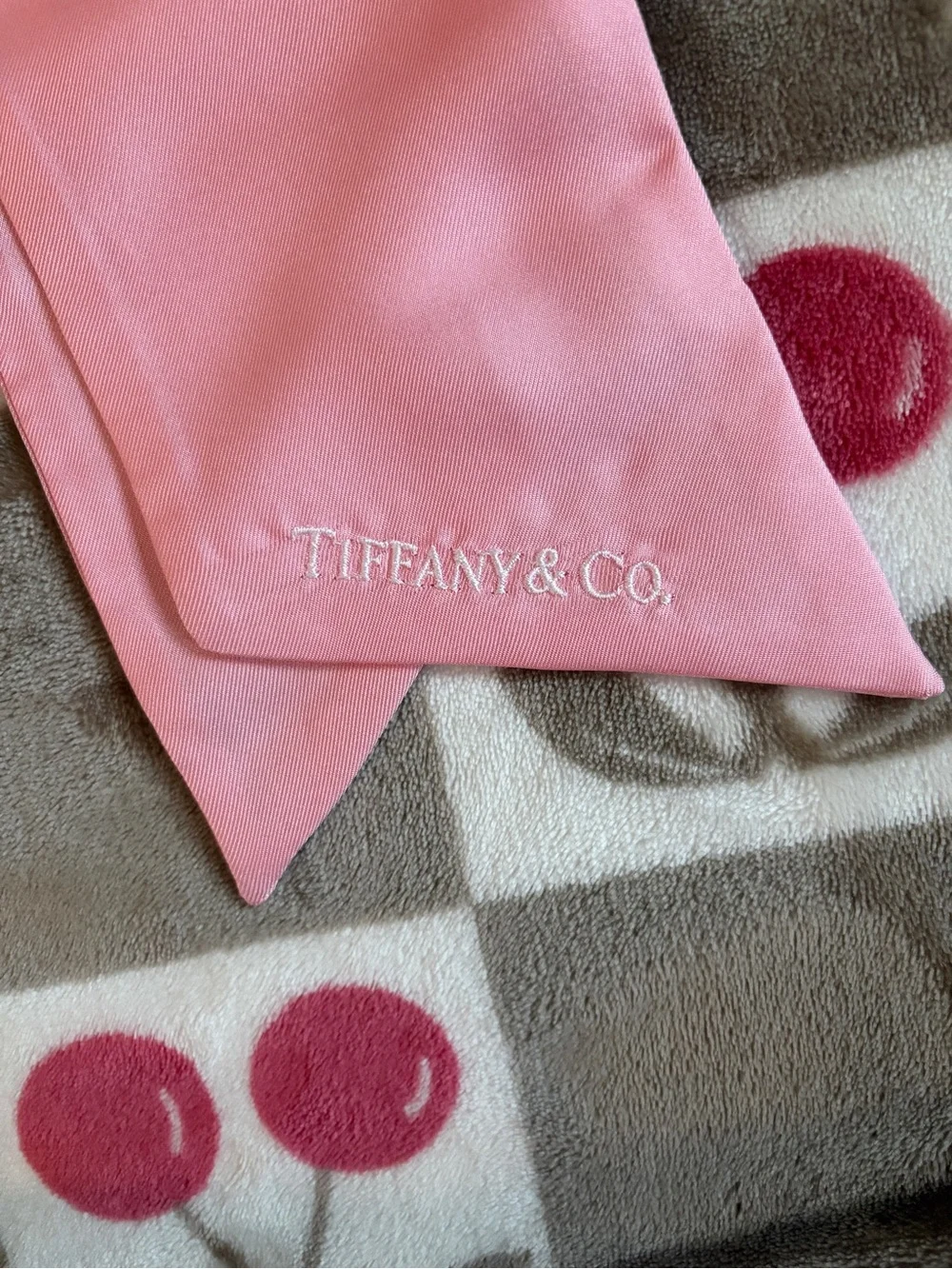 Silk Pink Silk Skinny Scarf